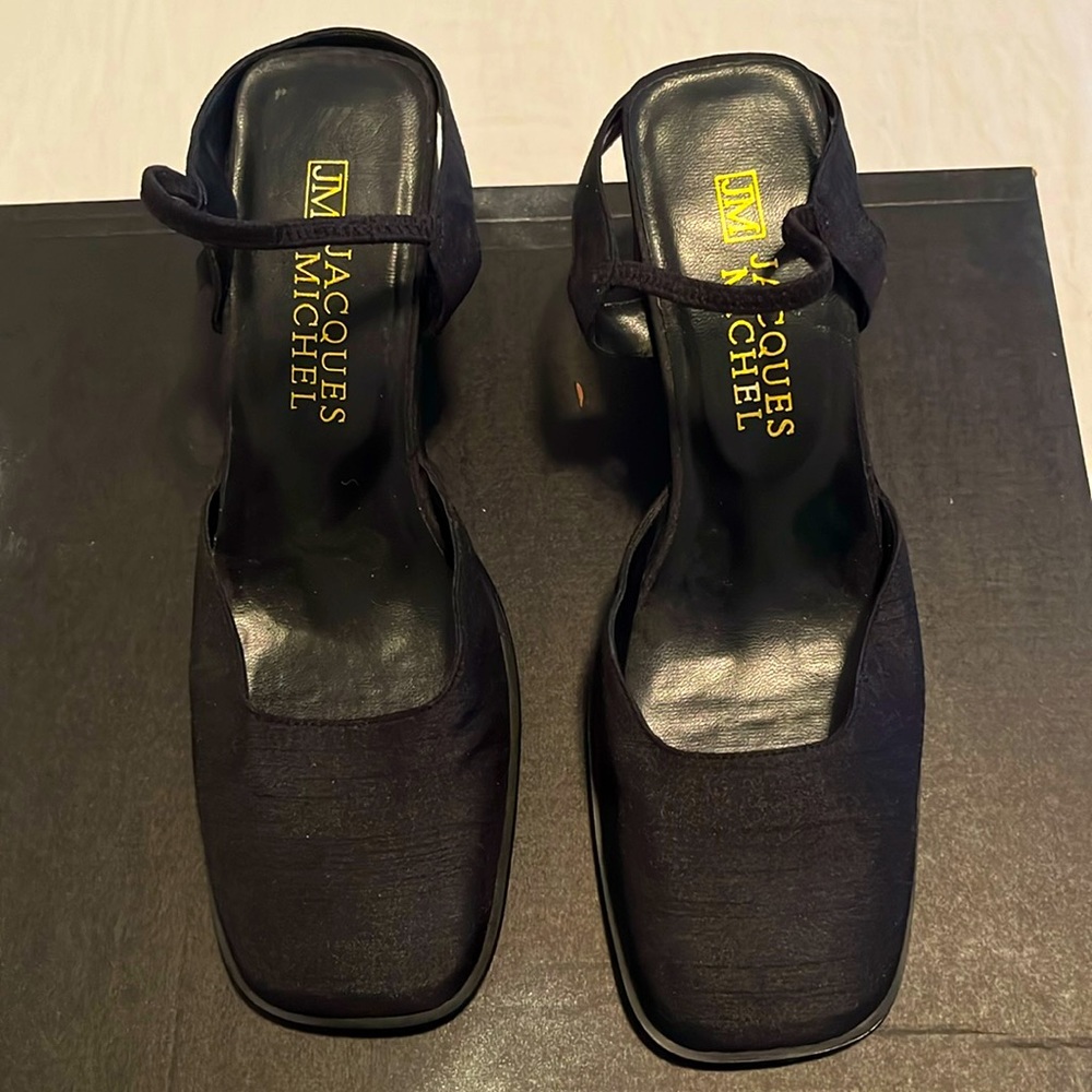 Jacques Michael slip one in raw black silk